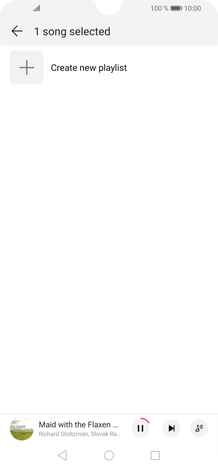 Press Create new playlist.