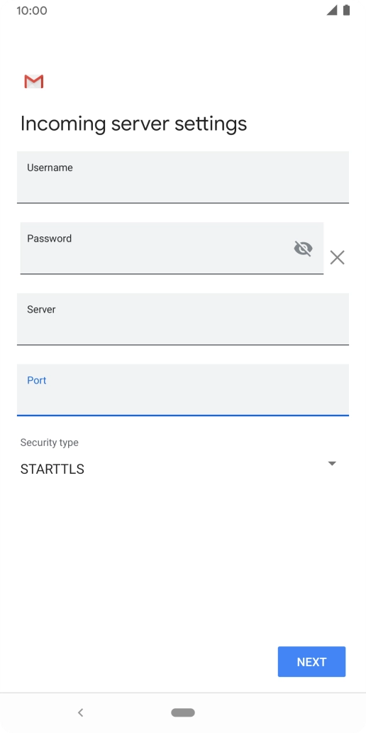 Press the drop down list below 