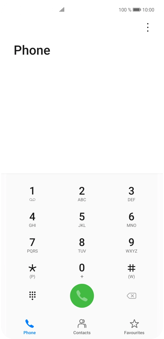 Press the menu icon.