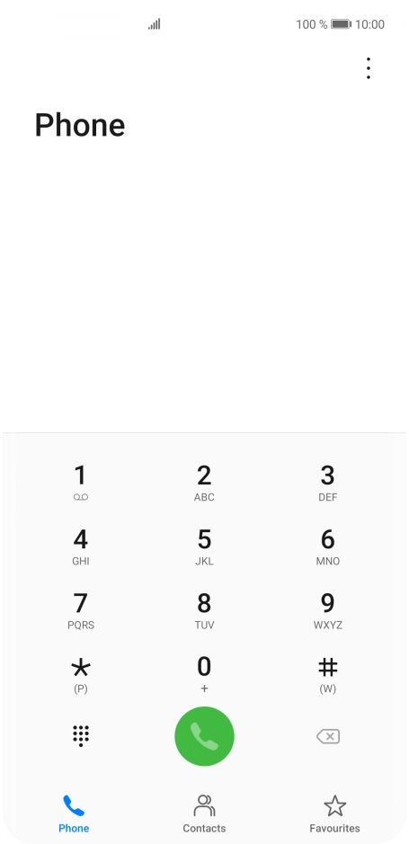 Press the menu icon.
