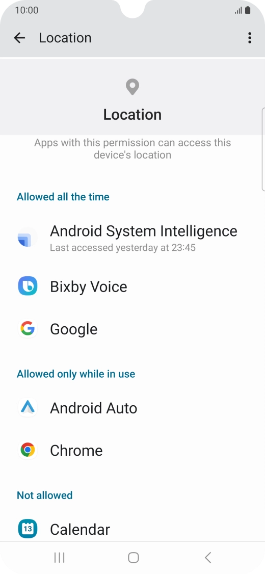 Press the required app.