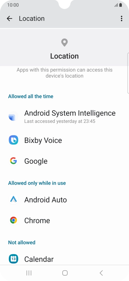 Press the required app.