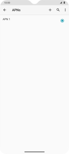 Press the new data connection icon.