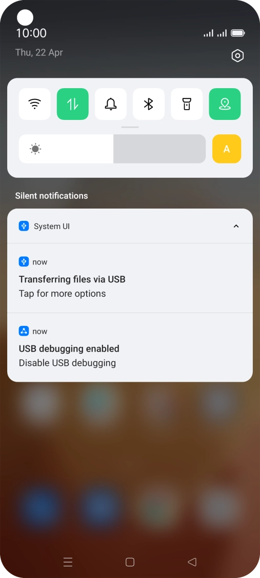 Press Tap for more options.