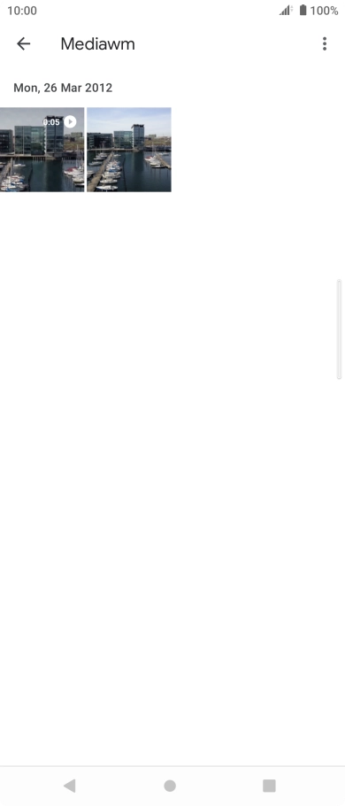 Press and hold any picture or video clip.