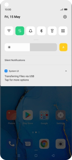 Press Tap for more options.