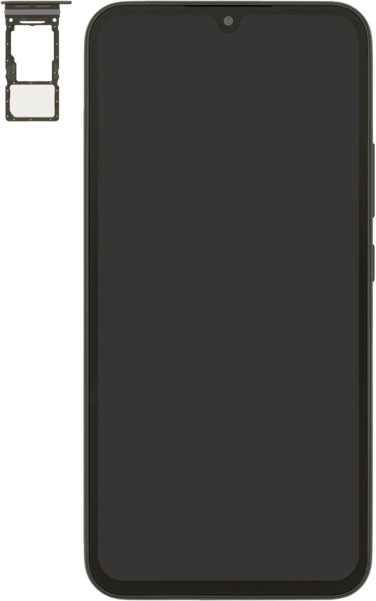 Turn your SIM so the angled corner of the SIM matches the angled corner of the second SIM holder and place your SIM in the SIM holder.