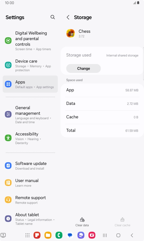 Press the Home key to return to the home screen.