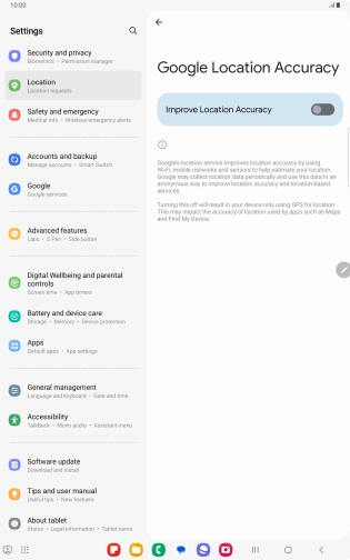 If you press the indicator next to 