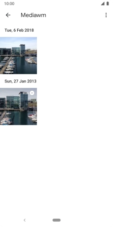 Press and hold any picture or video clip.