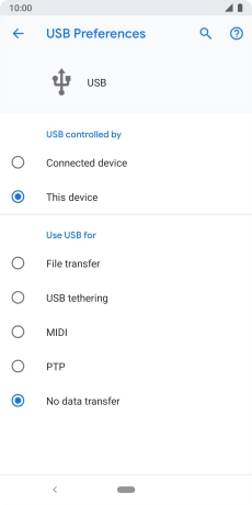 Press File transfer.