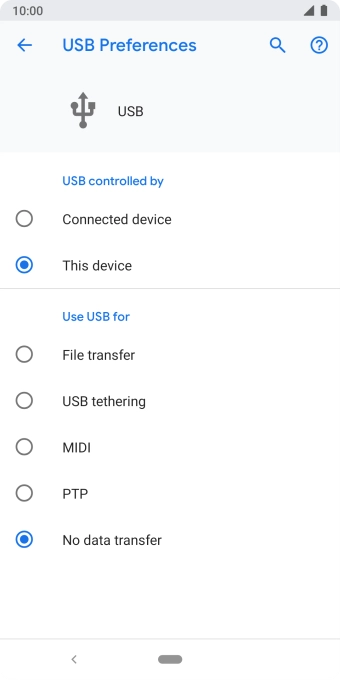 Press File transfer.
