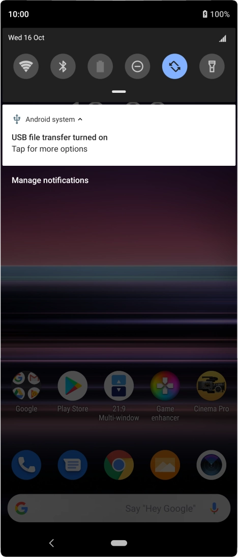 Press Tap for more options.