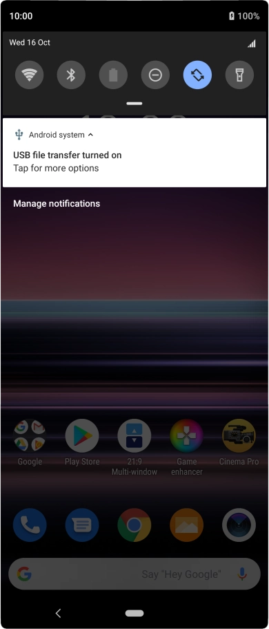 Press Tap for more options.