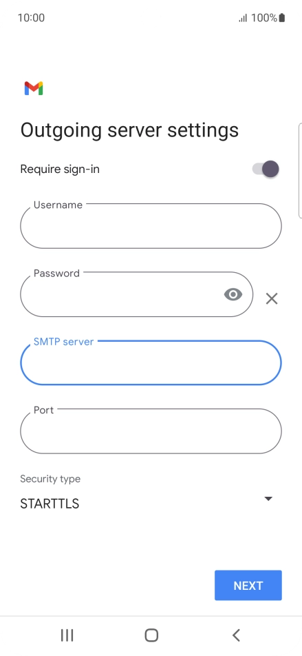 Press the field below 