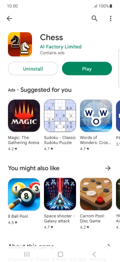 Press the Home key to return to the home screen.