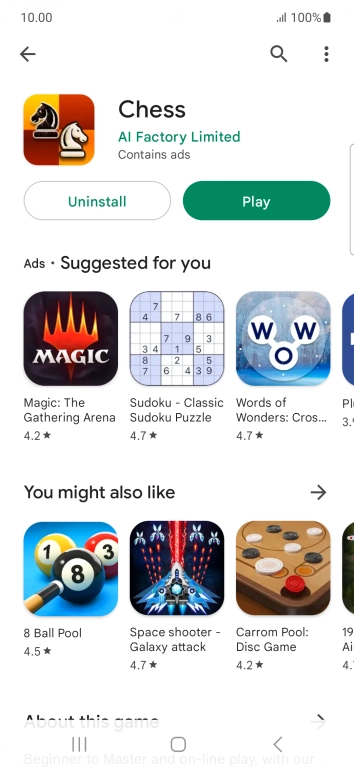 Press the Home key to return to the home screen.