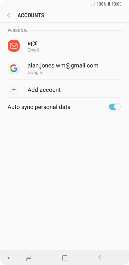 Press the Home key to return to the home screen.