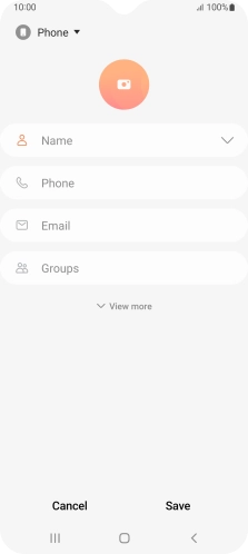 Press the address book drop down list.