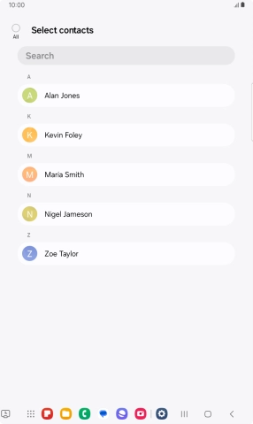 Press the field above 