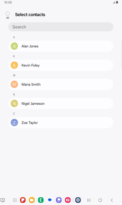 Press the field above 