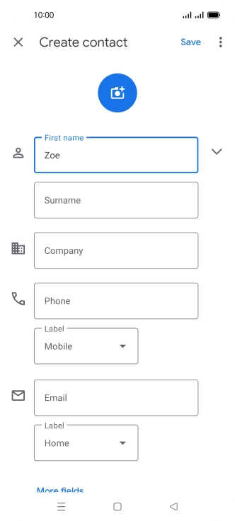 Press Surname and key in the required last name.