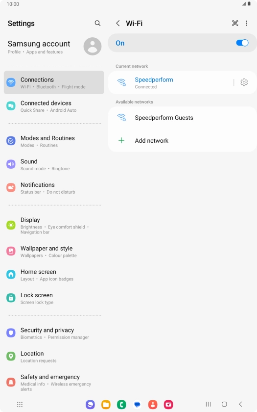 Press the Home key to return to the home screen.