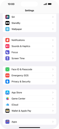 Press Screen Time and optionally select the required member of your family group.
