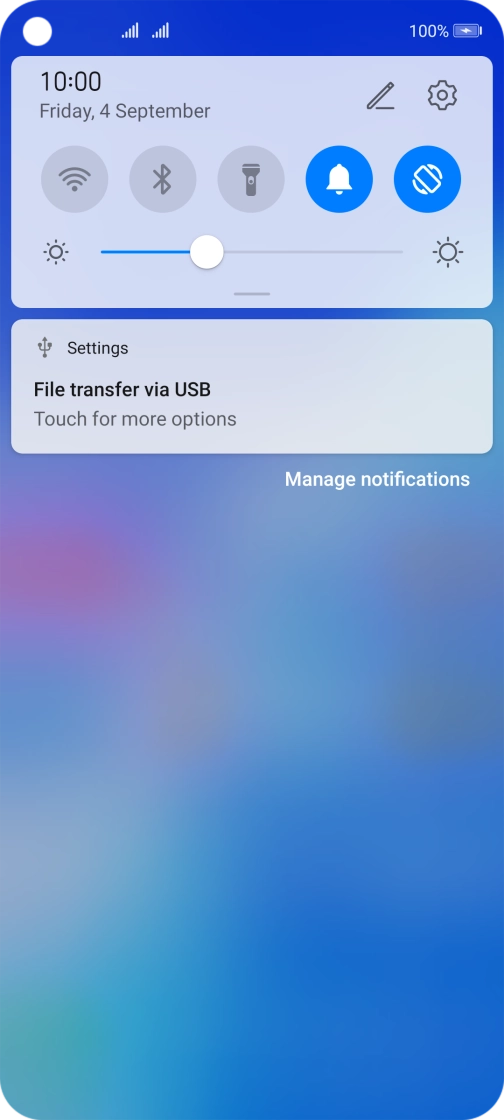 Press Touch for more options.