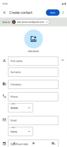 Press the drop down list next to 