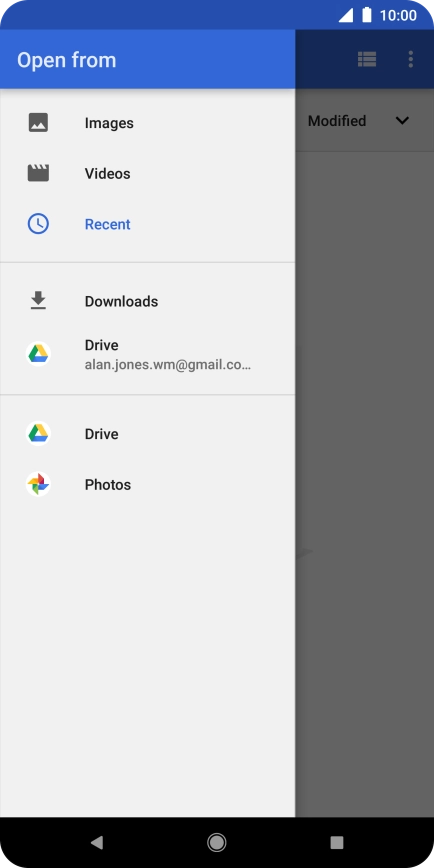 Press Images and go to the required folder.
