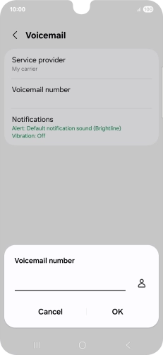 Key in +447953222222 and press OK.