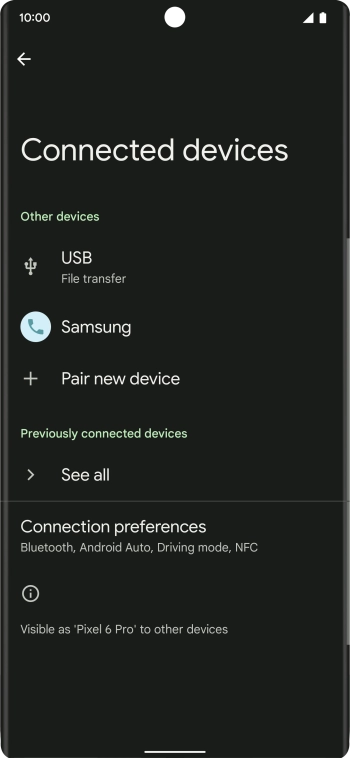 Slide your finger upwards starting from the bottom of the screen to return to the home screen.