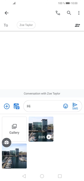 Press Gallery and go to the required folder.