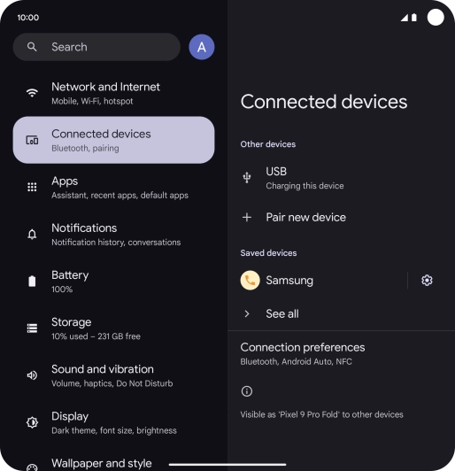 Slide your finger upwards starting from the bottom of the screen to return to the home screen.