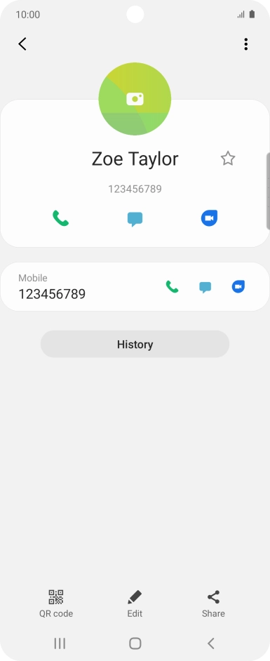Press the Home key to return to the home screen.