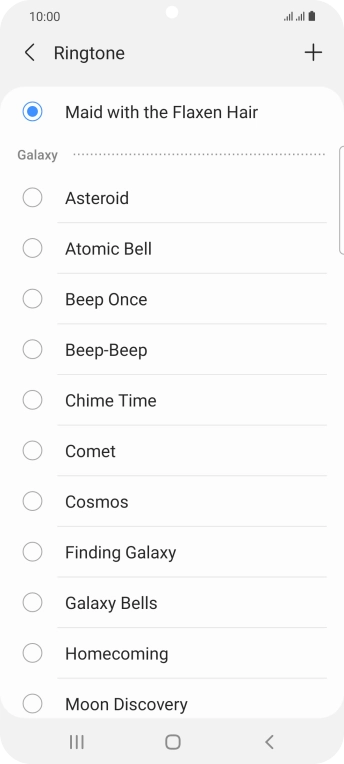 Press the Home key to return to the home screen.