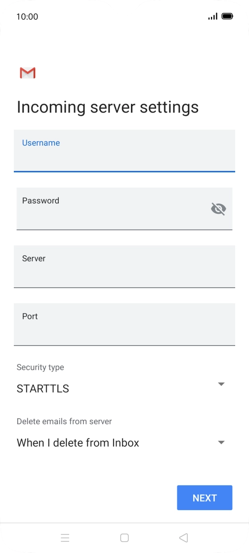 Press the field below 