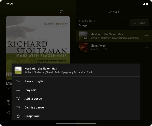 Press Save to playlist.