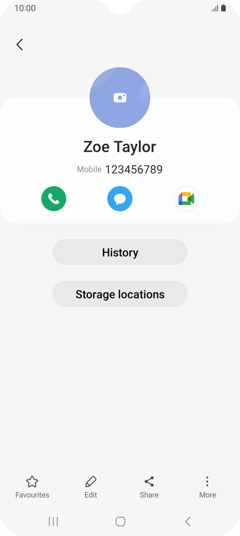Press the Home key to return to the home screen.