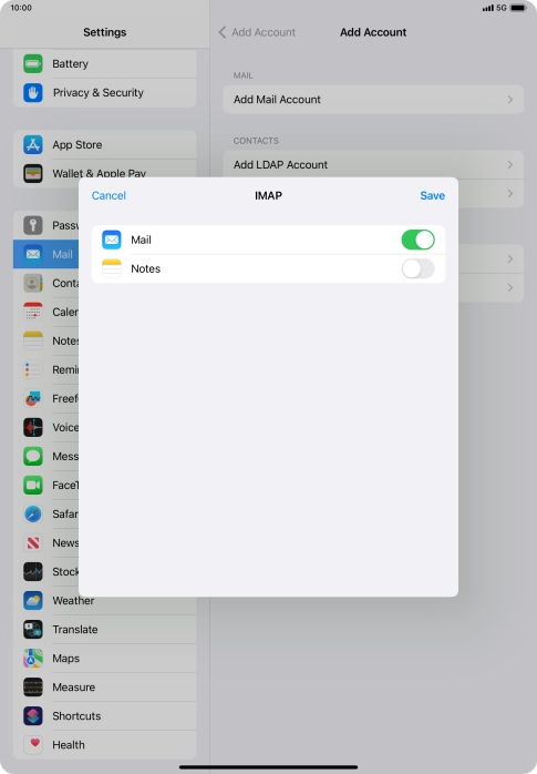 Press Save. Your email account has now been set up. To select more settings for incoming and outgoing server, proceed with the following steps.