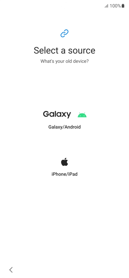 Press the required setting and follow the instructions on the screen to transfer the content from another phone.