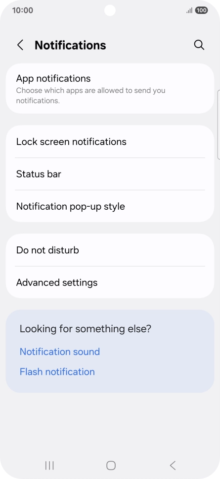 Press App notifications.