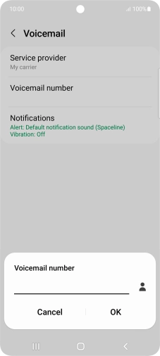 Key in +447953222222 and press OK.