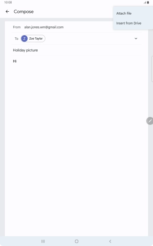 Press Attach file and go to the required folder.