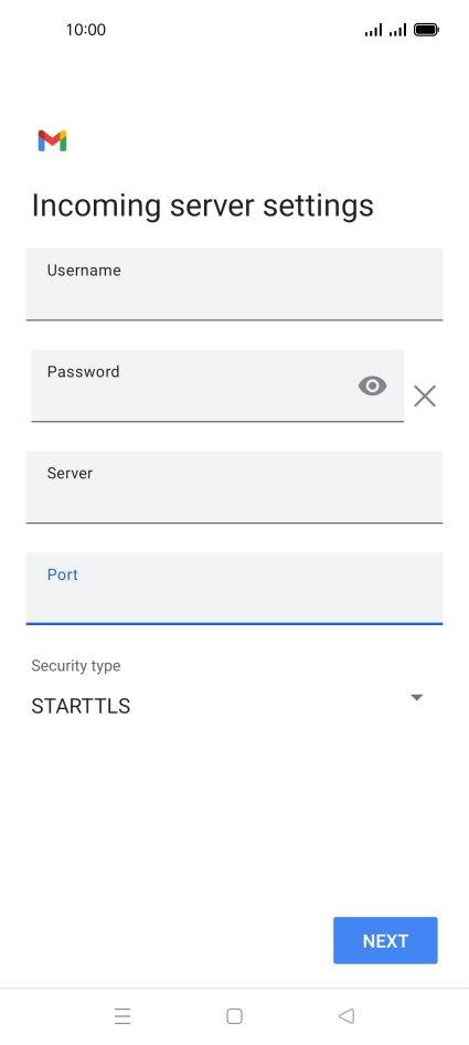Press the drop down list below 