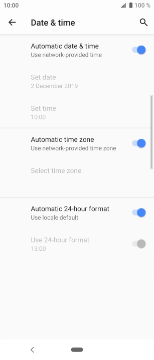 Press the Home key to return to the home screen.