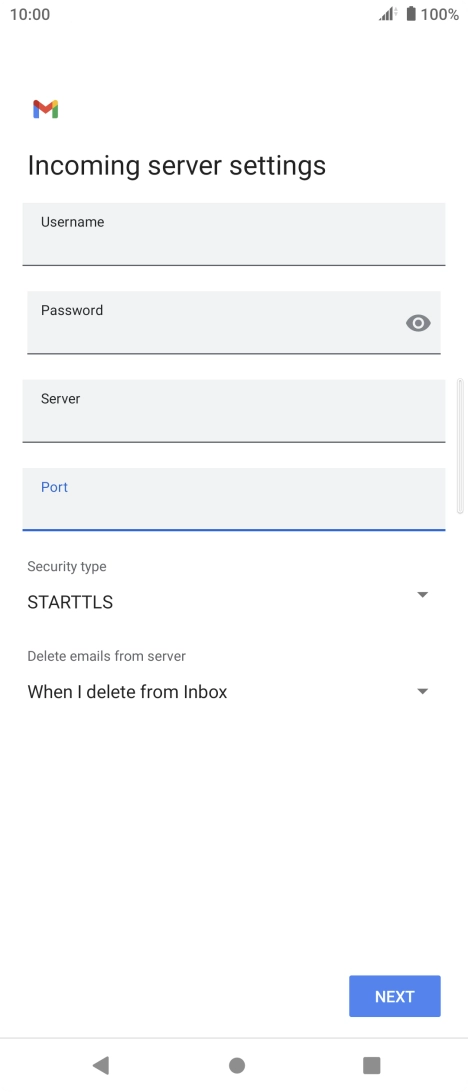 Press the drop down list below 