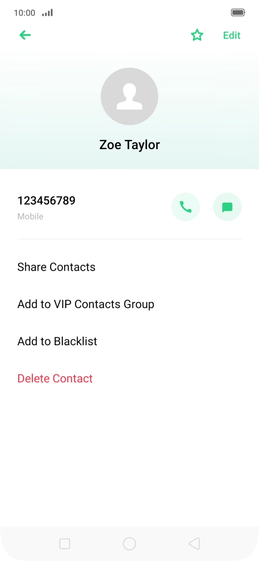 Press the Home key to return to the home screen.