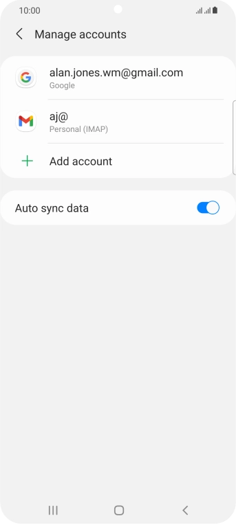 Press the Home key to return to the home screen.